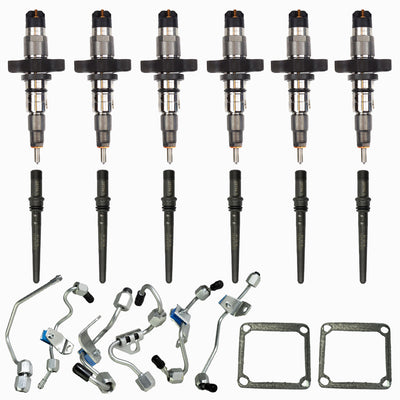 II Reman Stock 5.9L 2003-04 Injector Pack w/Connecting Tubes & Fuel Lines - Industrial Injection