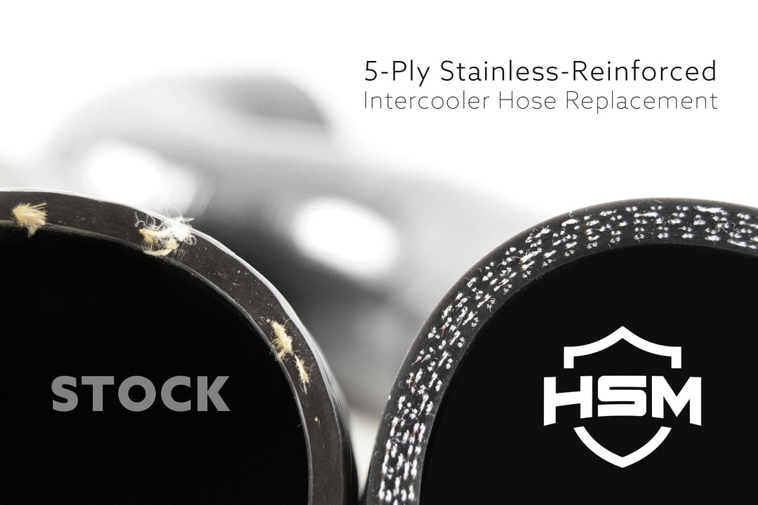 H&amp;S Motorsports 2017-2025 Ford 6.7L Silicone Intercooler Pipe Upgrade Kit - Industrial Injection