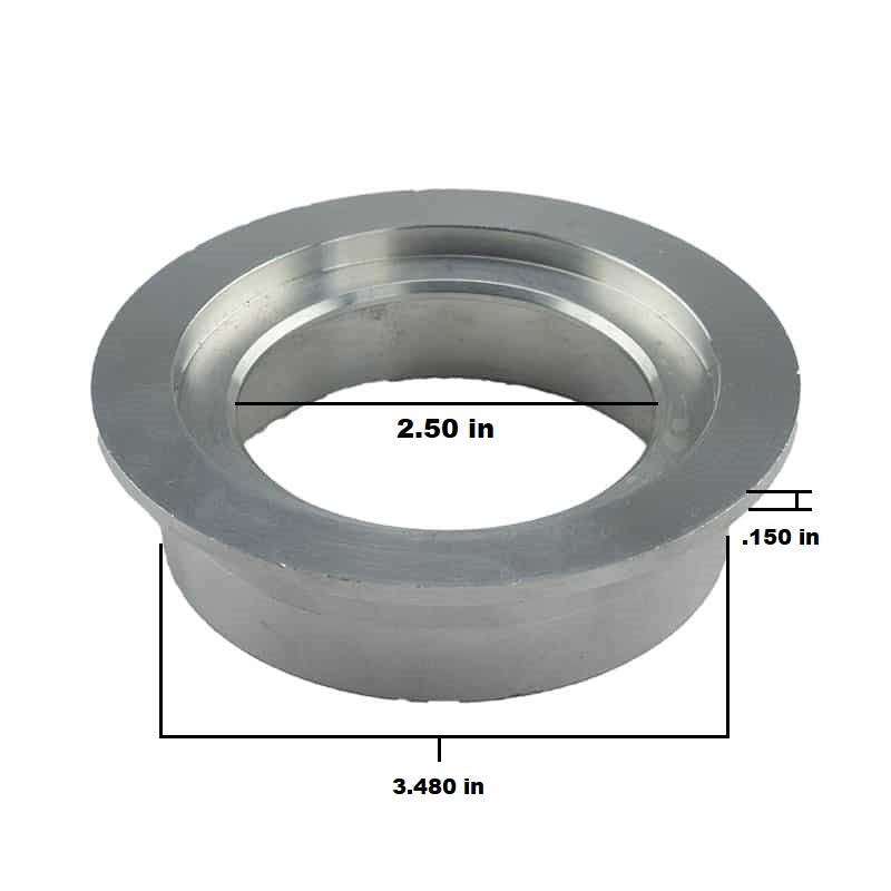 GT42/K31/s400 Comp Housing Outlet Flange (Aluminum) - Industrial Injection