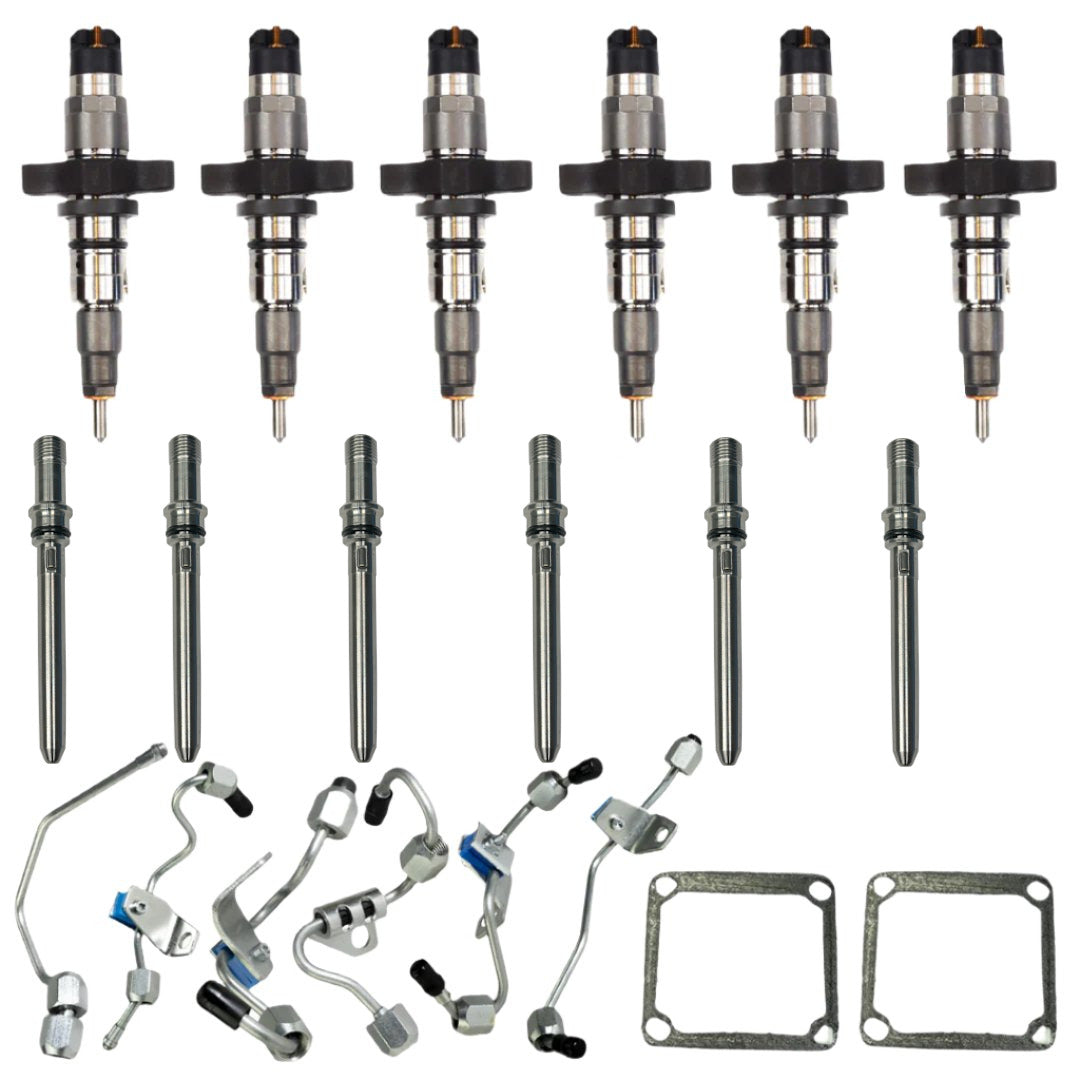 II Reman Stock 5.9L 2003-04 Injector Pack w/Connecting Tubes & Fuel Lines - Industrial Injection