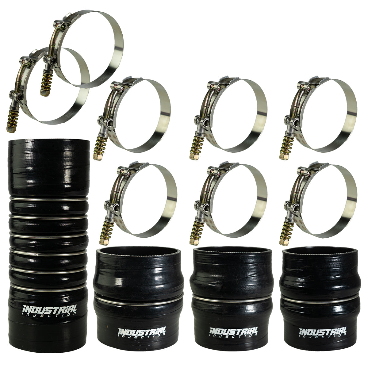 Industrial Injection CAC Boot Kit, Black - 2007.5-09 Cummins 6.7L - Industrial Injection