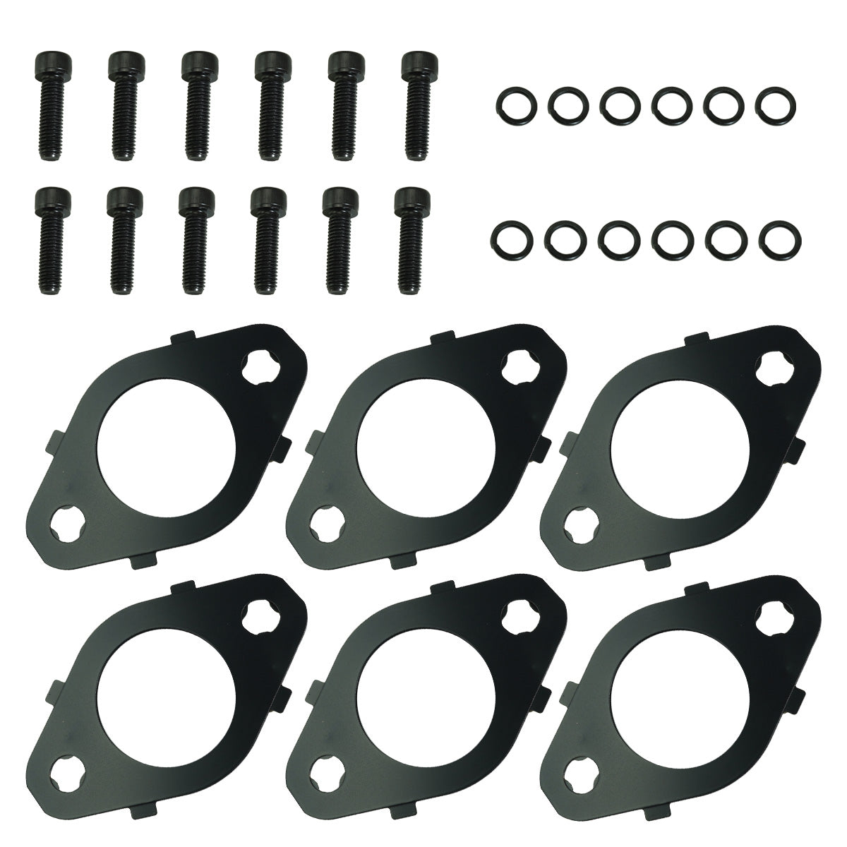 Industrial Injection Exhaust Manifold Bolt and Gasket Kit - 1998-2018 24V Cummins 5.9L-6.7L - Industrial Injection