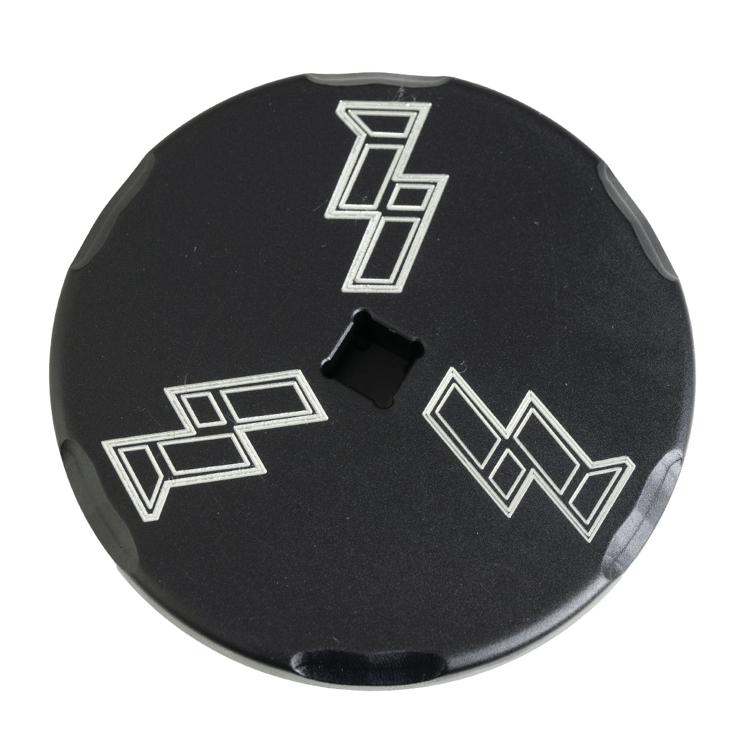 Industrial Injection Billet Black Anodized Front CP3 Access Cover - Industrial Injection
