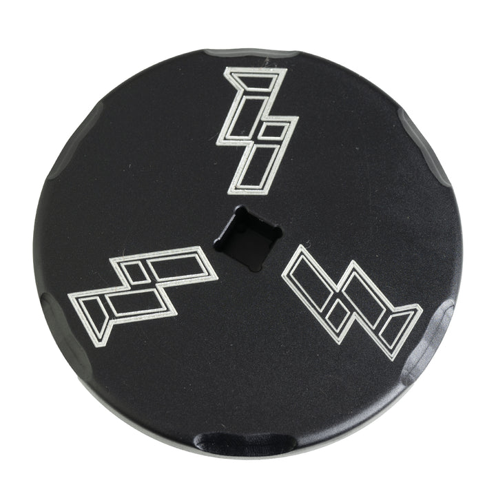 Industrial Injection Billet Black Anodized Front CP3 Access Cover - Industrial Injection
