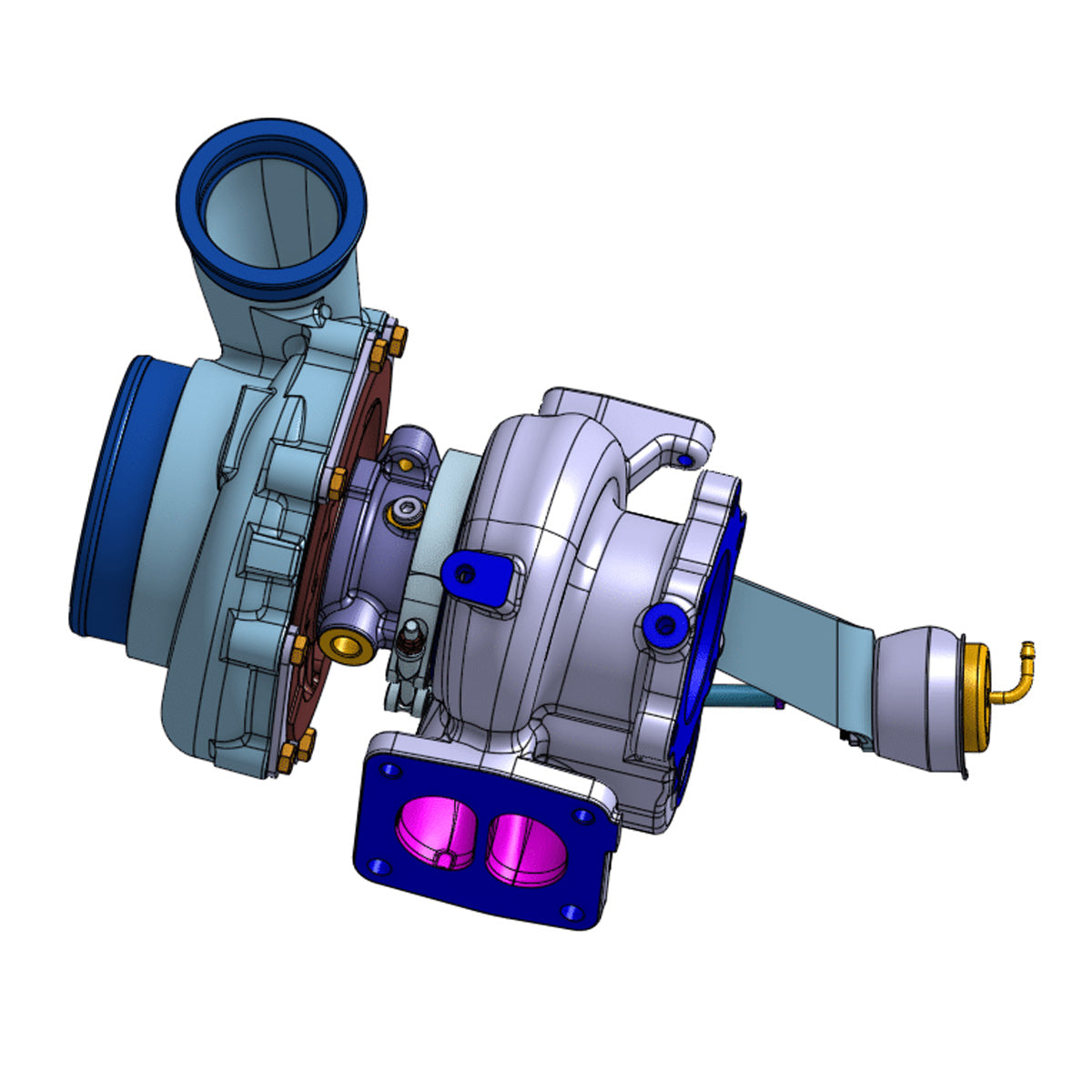 Garrett 14.8L DD15 Freightliner Cascadia Turbocharger  – OEM Replacement - Industrial Injection