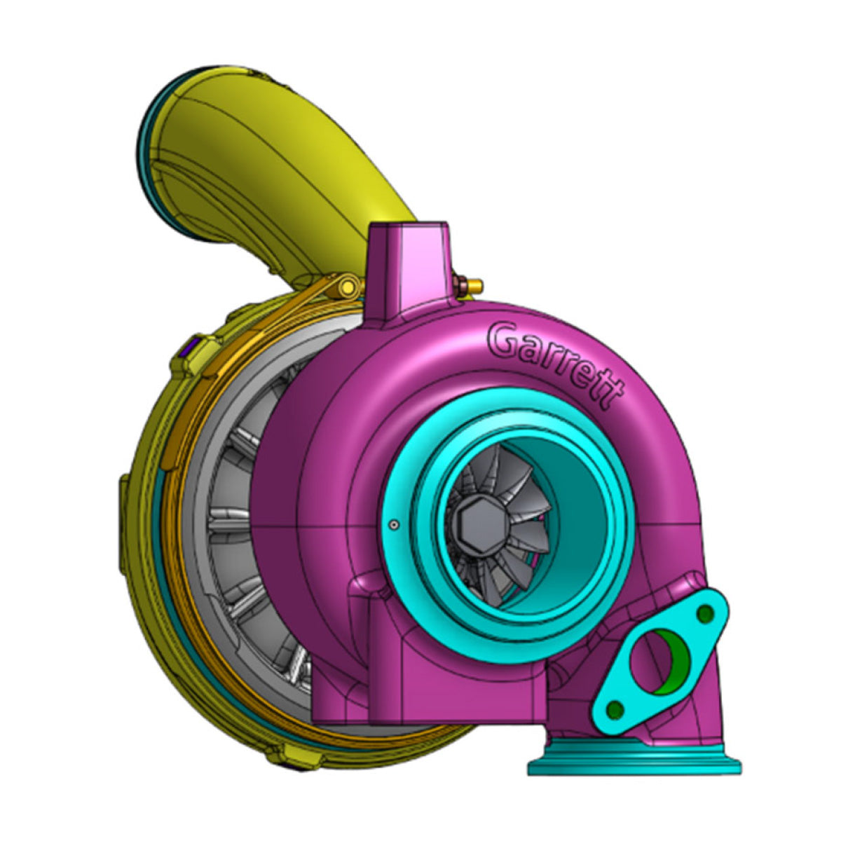 Garrett GTB4502 Low Pressure Turbocharger | John Deere 9.0L Final Tier 4 | 951129-5001S - Industrial Injection