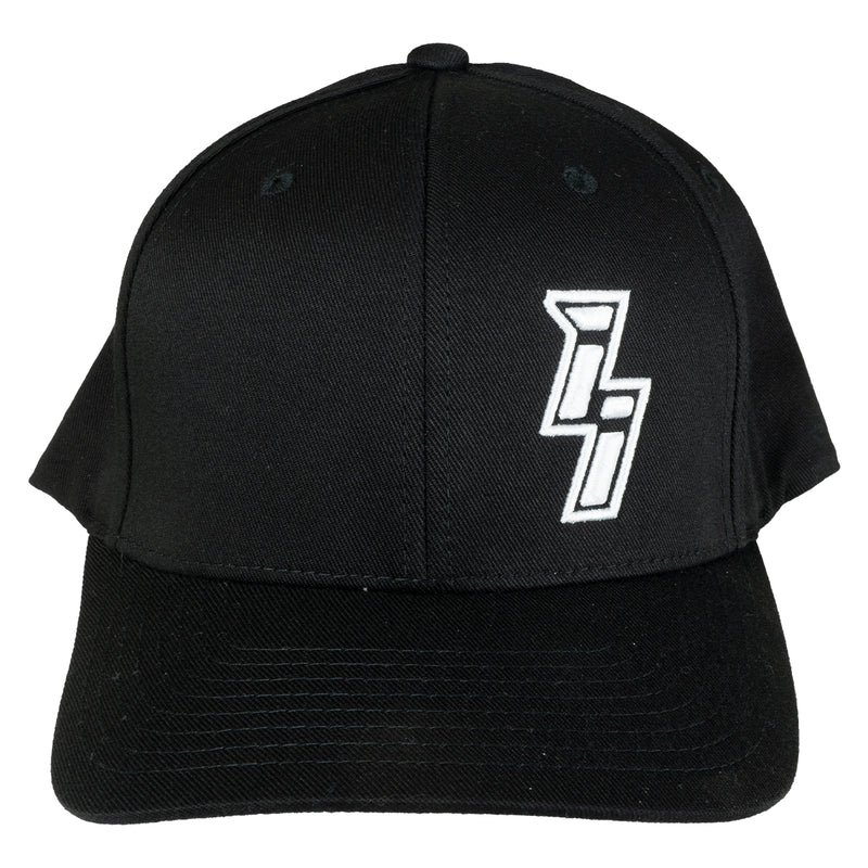 Black and White Flex Fit Hat