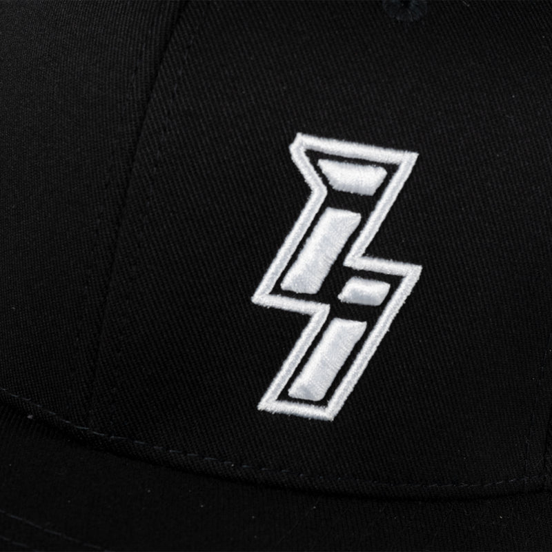 Black and White Flex Fit Hat