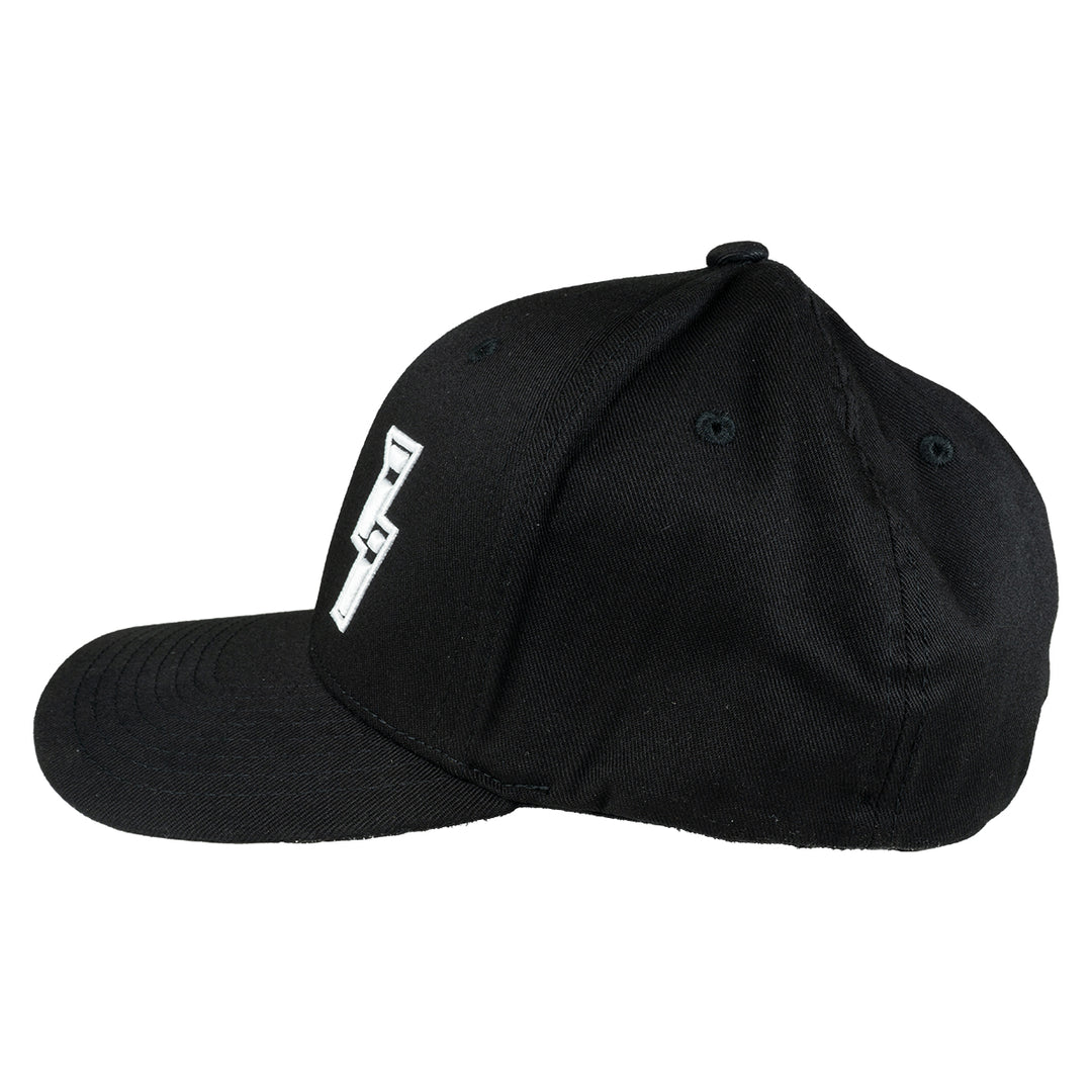 Black and White Flex Fit Hat - Industrial Injection