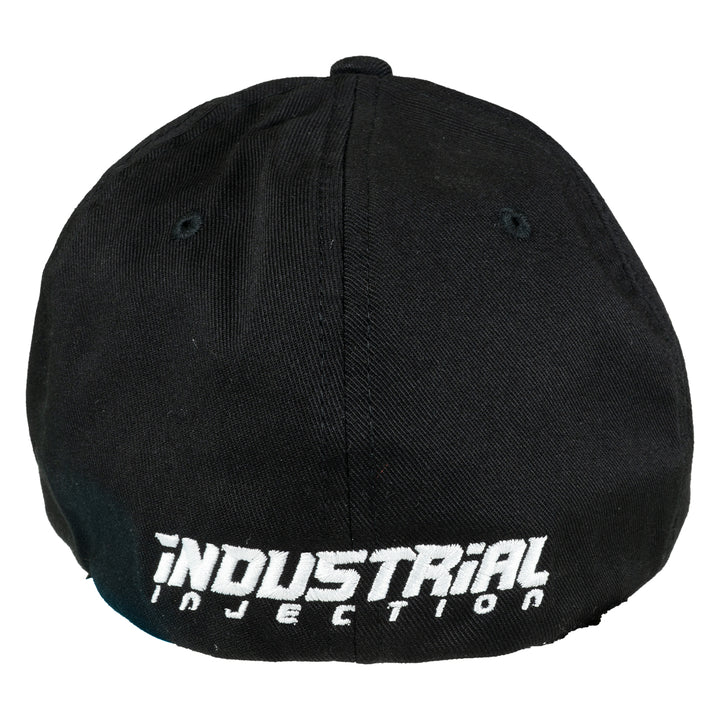 Black and White Flex Fit Hat - Industrial Injection