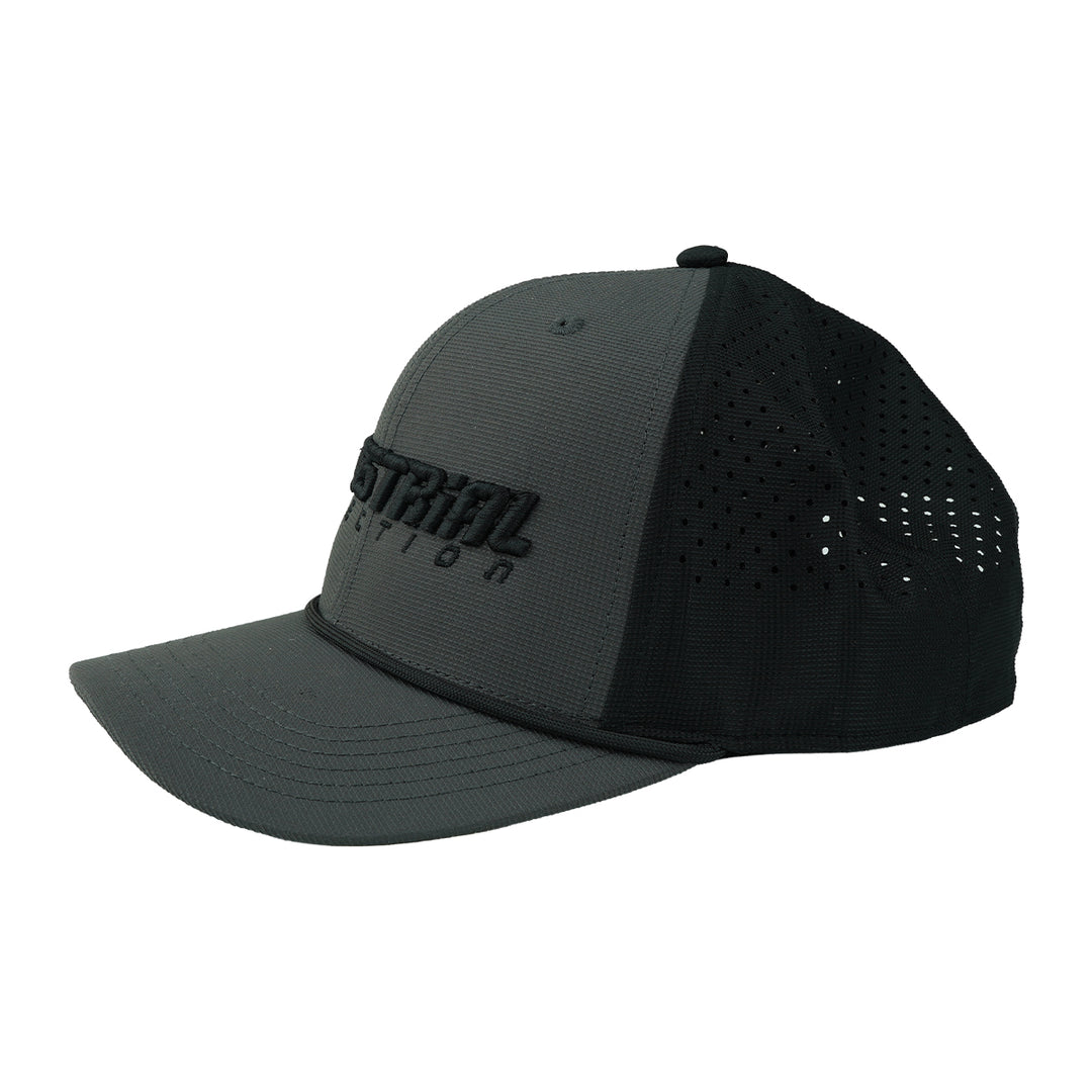 Industrial Injection Black &amp; Gray Performance Trucker Hat