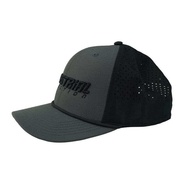 Industrial Injection Black &amp; Gray Performance Trucker Hat