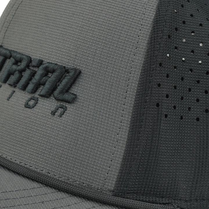 Industrial Injection Black &amp; Gray Performance Trucker Hat