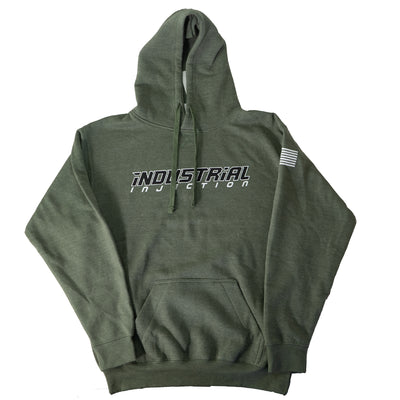 Industrial Injection Military Green Hoodie