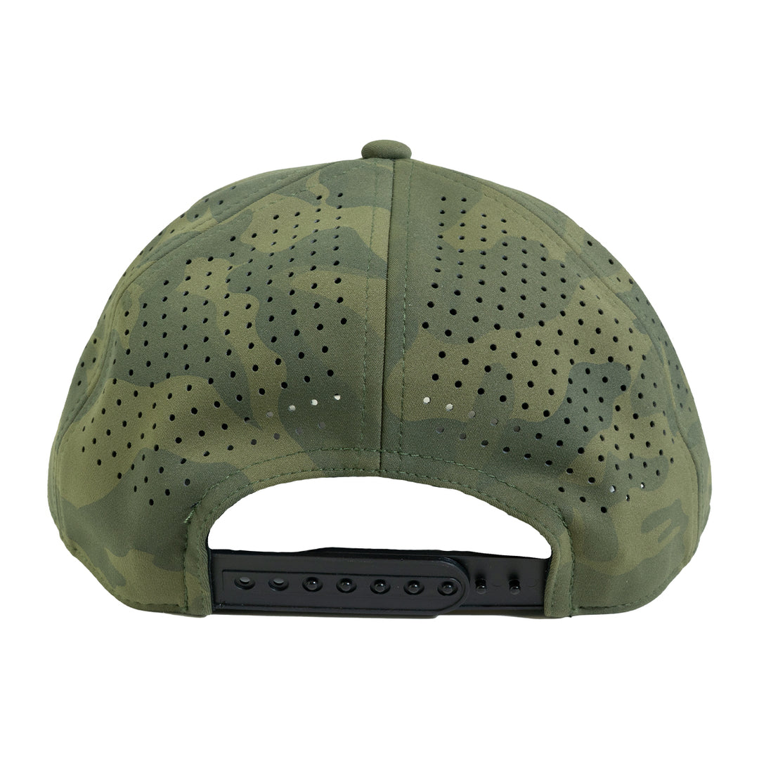Industrial Injection Green Camo Tech Hat - Performance Fabric Trucker - Industrial Injection