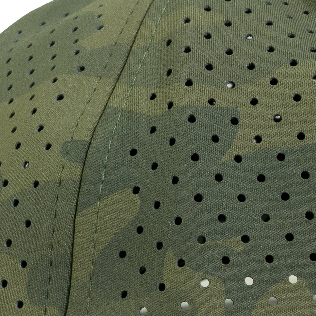 Industrial Injection Green Camo Tech Hat - Performance Fabric Trucker - Industrial Injection