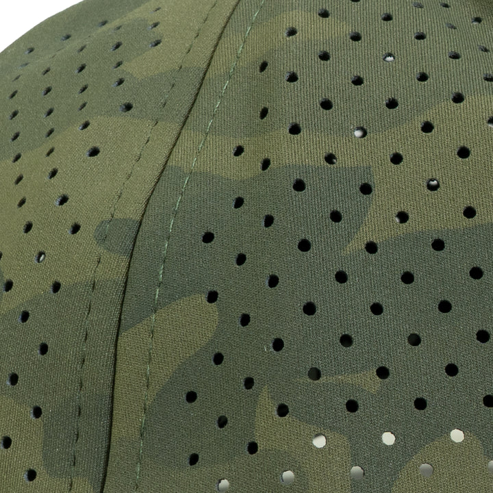 Industrial Injection Green Camo Tech Hat - Performance Fabric Trucker - Industrial Injection