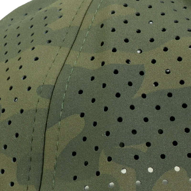 Industrial Injection Green Camo Tech Hat - Performance Fabric Trucker