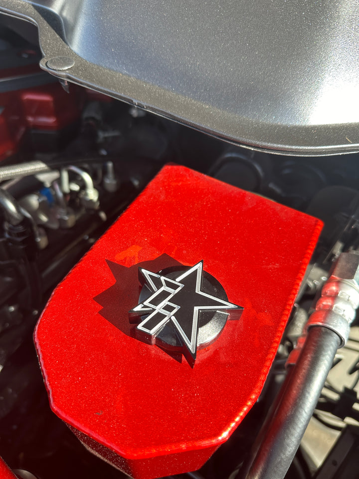 Industrial Injection Billet Brake Reservoir Cap – Black Anodized (1994–2024 RAM Cummins) - Industrial Injection