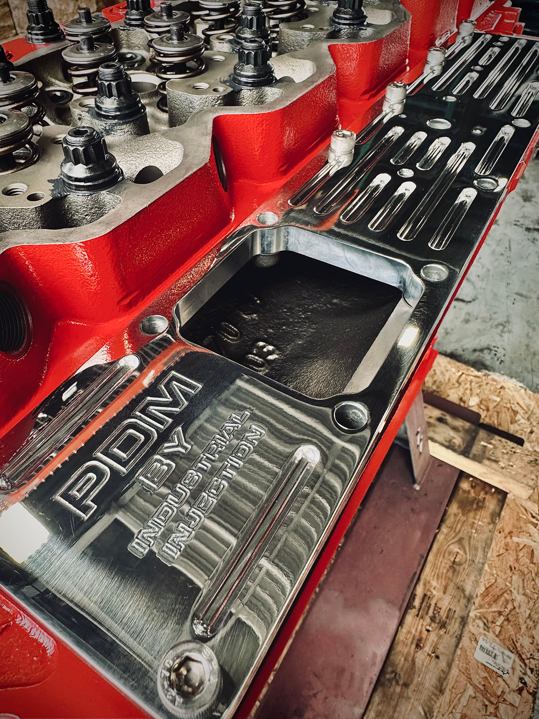 2003-2007 5.9 Cummins Intake Plate Polished Billet - Industrial Injection