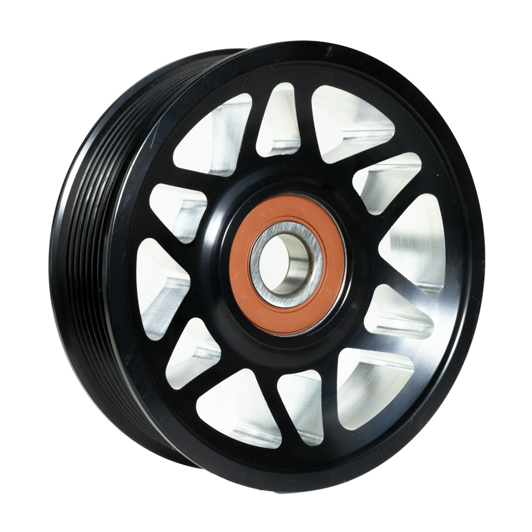 2003-2012 Common Rail Cummins Billet Idler Pulley-4.5" Black Anodized - Industrial Injection