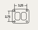 BorgWarner T4 Divided Turbine Inlet Gasket - Industrial Injection