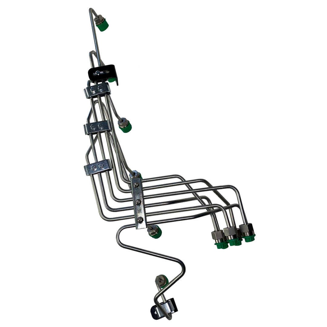 VP44 Stock Fuel Line Kit with Clamps Mild Steel - Industrial Injection