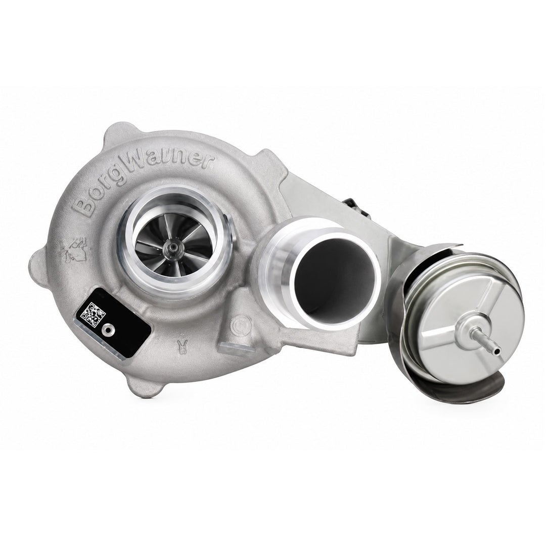 BorgWarner K0CG Performance Turbo for 2013-2016 Ford F-150 3.5L EcoBoost and 2015-2017 Ford Expedition and Lincoln Navigator featuring Forged Milled Wheel technology and 20% increased airflow.
