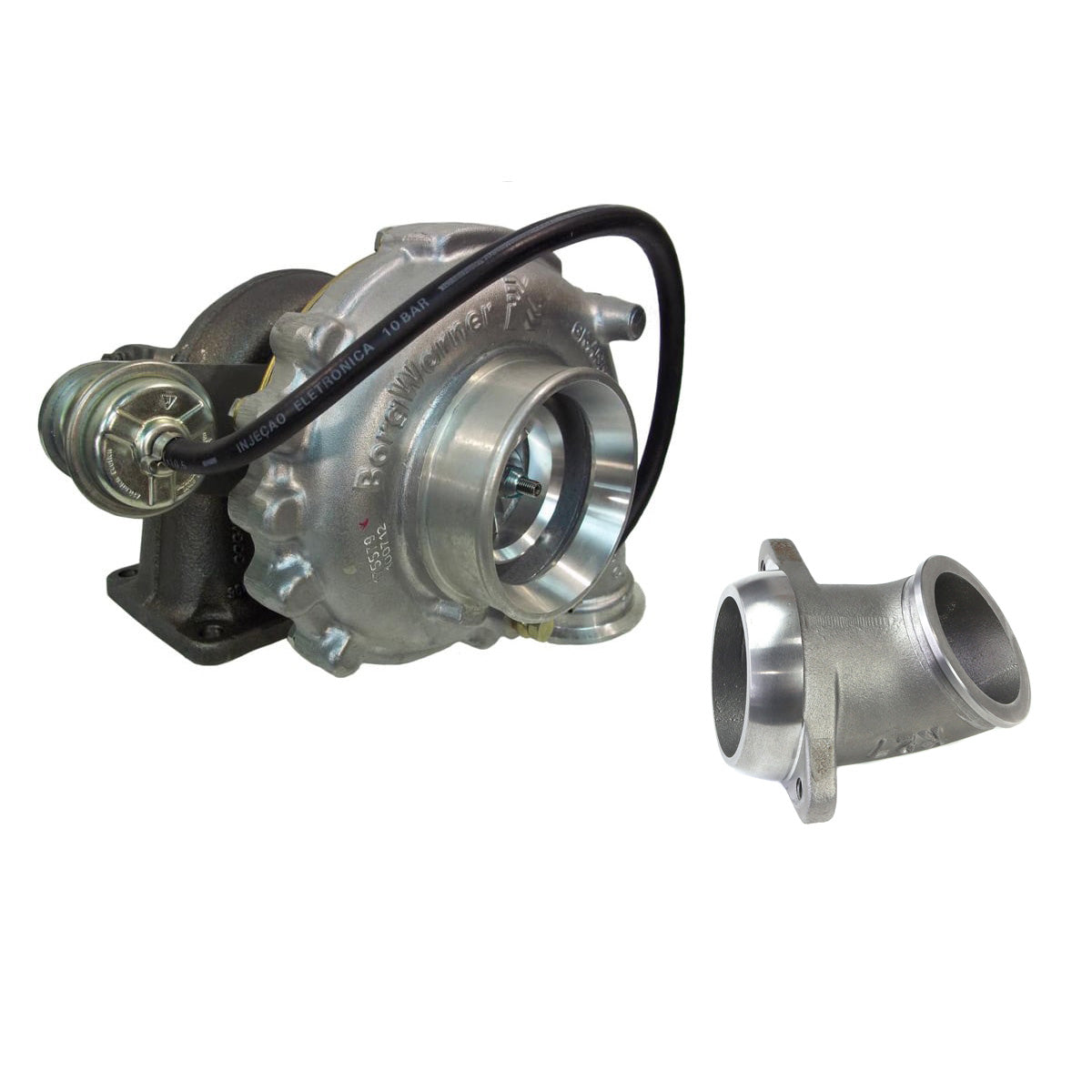 1994-2002 5.9 Cummins Turbo - K27 BorgWarner Kit With Elbow - Industrial Injection