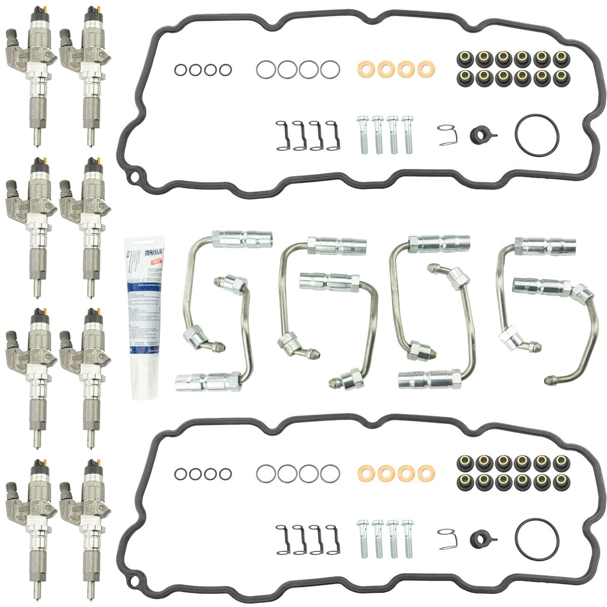 Industrial Injection Stock Bosch Reman 01-04 LB7 Injectors w/Install Kit - Industrial Injection