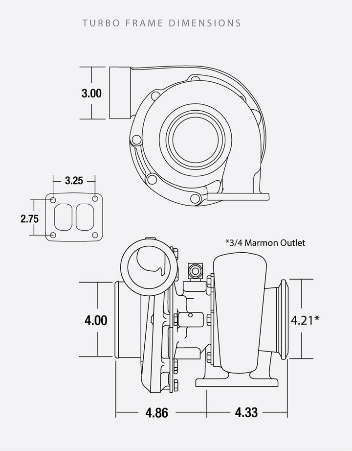 Borg Warner S300SX3 177272 (60/68/.91) - Industrial Injection
