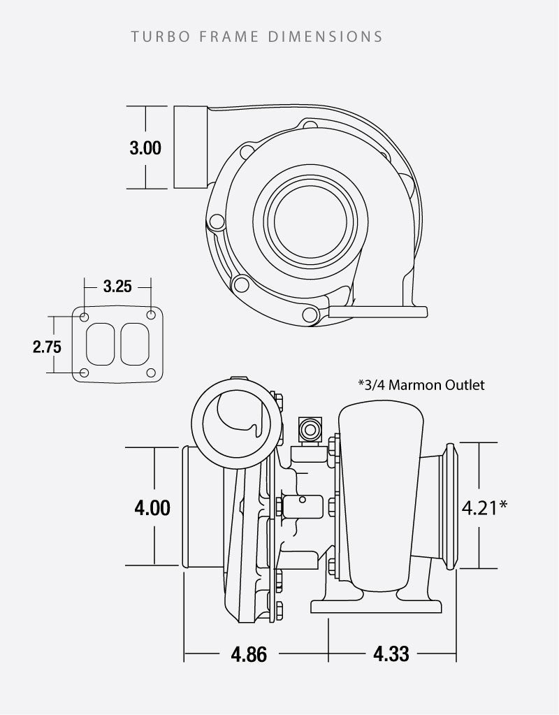 BorgWarner S300SX3 177275 (66/74/.91) - Industrial Injection