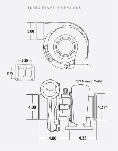 BorgWarner S300SX3 177281 (66/74/.88) - Industrial Injection