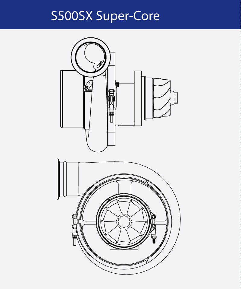 Borg Warner S500SX Supercore 91mm (120/110) - Industrial Injection