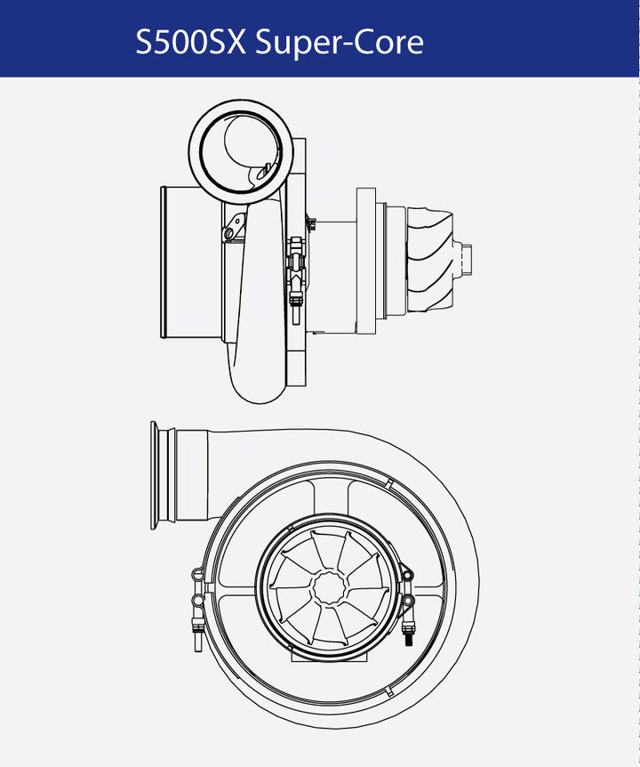 Borg Warner S500SX Supercore 91mm (120/110) - Industrial Injection