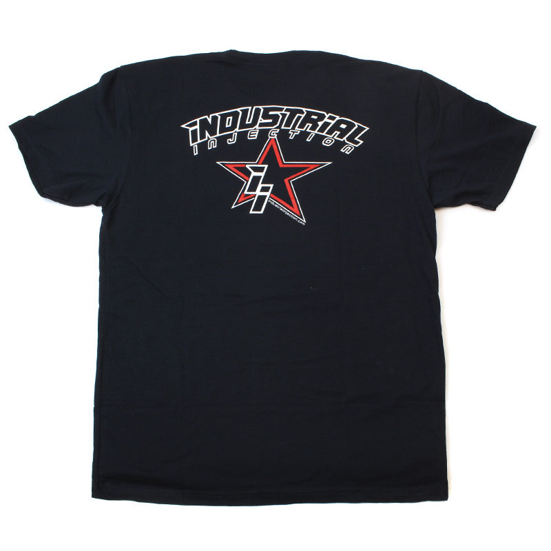 Red IIStar Logo Black Short Sleeve T-Shirt - Industrial Injection