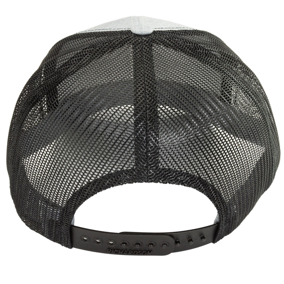 Gray/Black Snapback Leather Patch Logo Hat - Industrial Injection