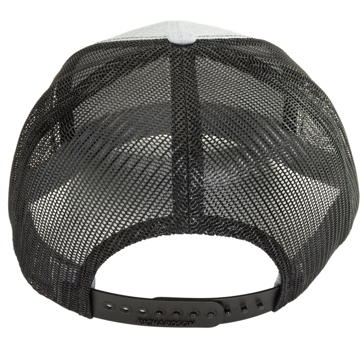Gray/Black Snapback Leather Patch Logo Hat - Industrial Injection