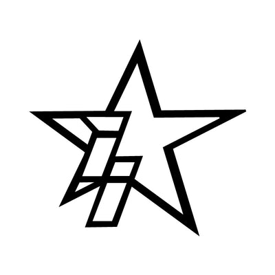 5 Inch Black ii Star Logo Decal - Industrial Injection