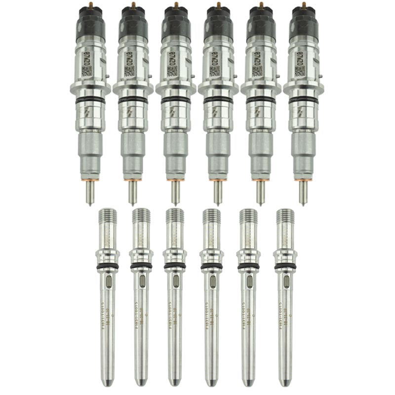 Stock 6.7 Cummins Injector Set With Connecting Tubes 2007.5-2012 | II-Reman - Industrial Injection