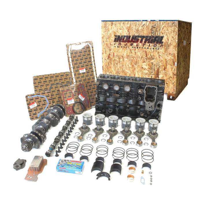 98.5-02 5.9 Cummins Crate Engine DIY Stock Plus Builder Box - Industrial Injection