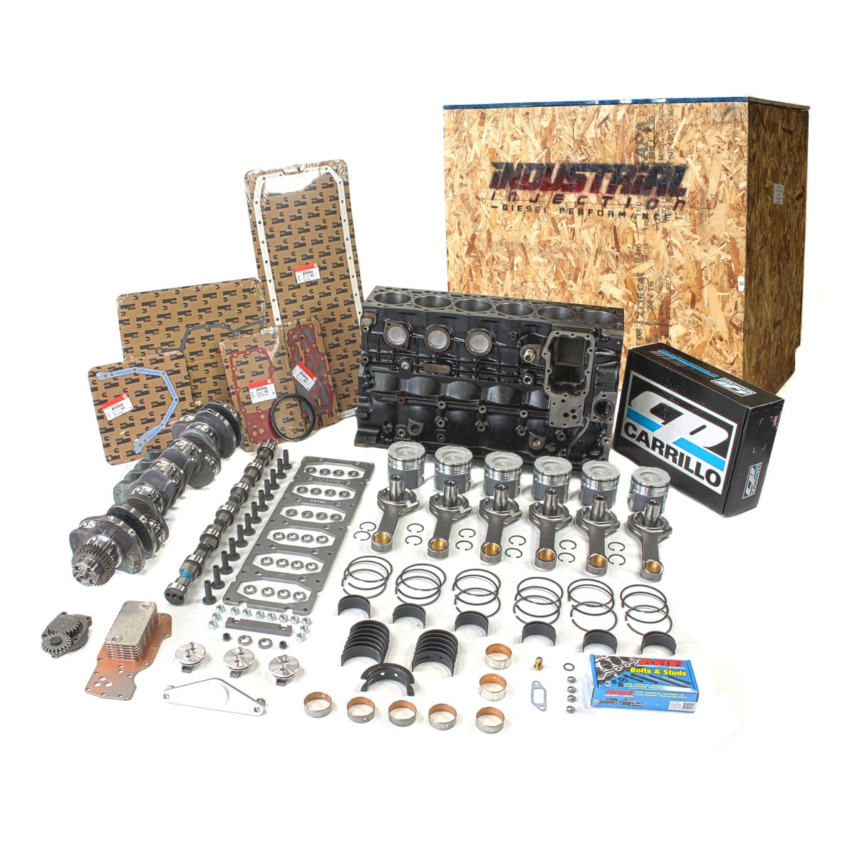 98.5-02 5.9 Cummins Crate Engine DIY Race Builder Box - Industrial Injection