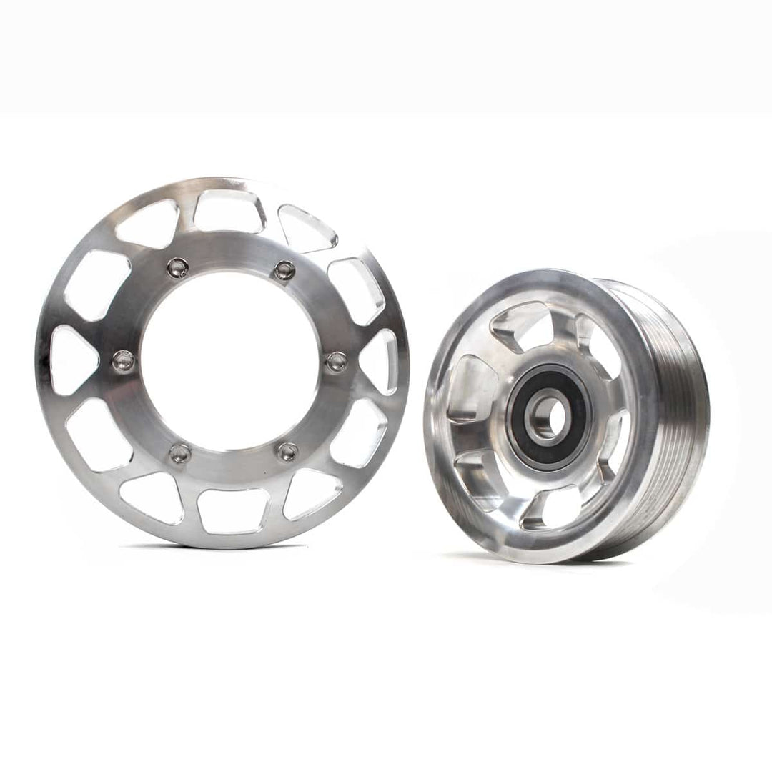 2003-2012 Cummins Billet Pulley Kit - Clear Anodized - Industrial Injection