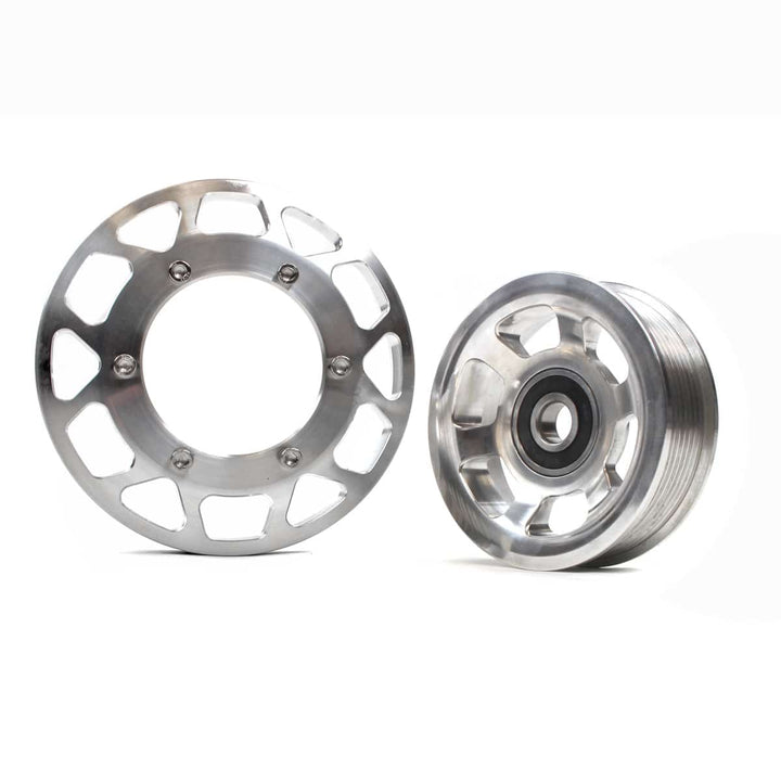 2003-2012 Cummins Billet Pulley Kit - Clear Anodized - Industrial Injection