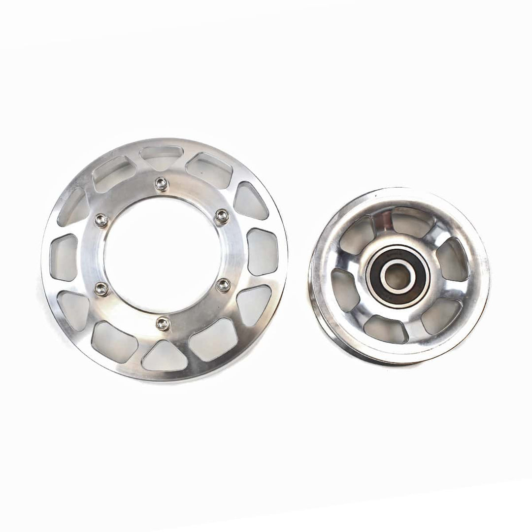 2003-2012 Cummins Billet Pulley Kit - Clear Anodized - Industrial Injection