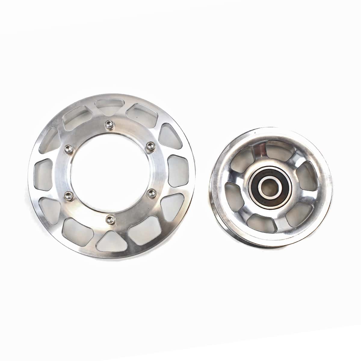 2003-2012 Cummins Billet Pulley Kit - Clear Anodized - Industrial Injection