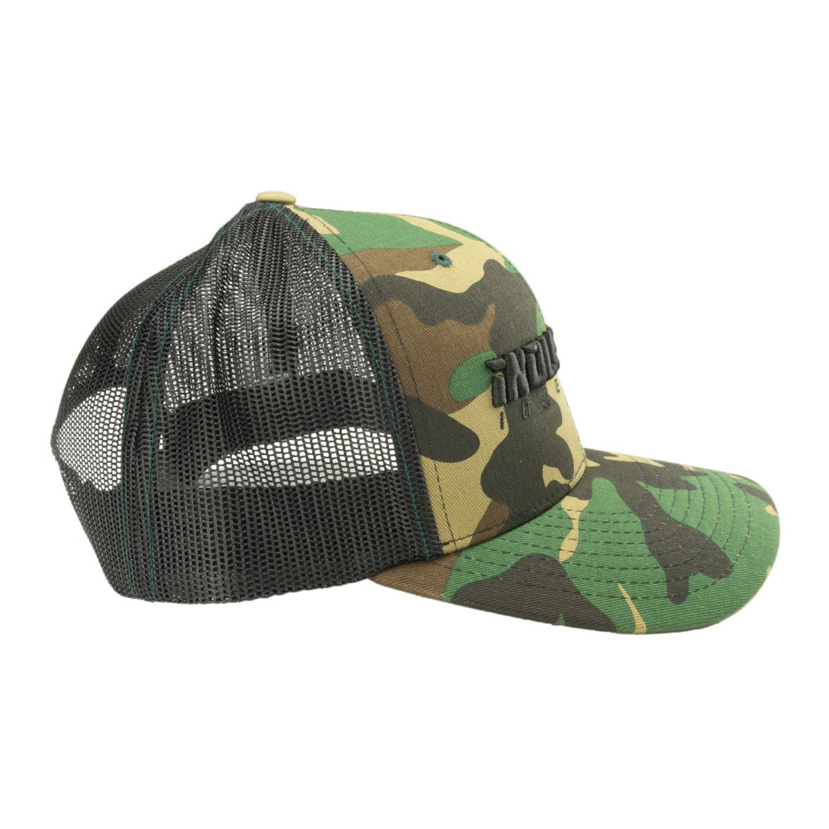 Crusher Camo Mesh Snapback Hat - Industrial Injection