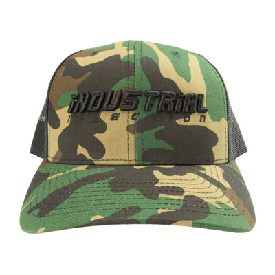 Crusher Camo Mesh Snapback Hat - Industrial Injection