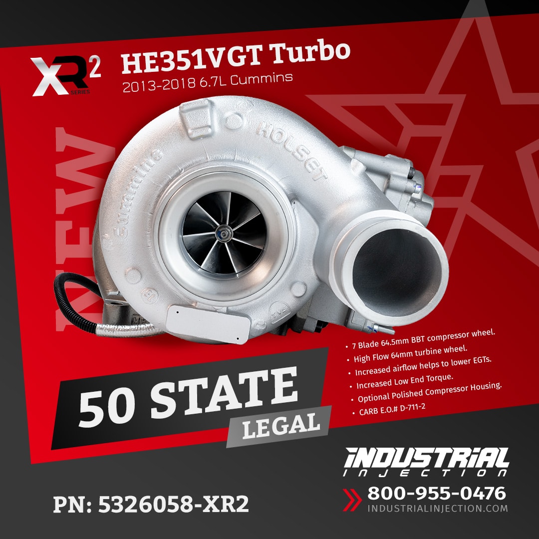 2013-2018 6.7 XR2 Series HE300VG Turbocharger 64mm/67mm - Industrial Injection