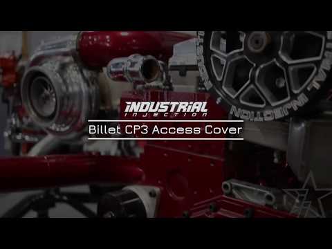 Industrial Injection Billet Front CP3 Access Cover for 2003-2018 Dodge Cummins 5.9L &amp; 6.7L Engines - Prevents Cracking from Over-Torquing